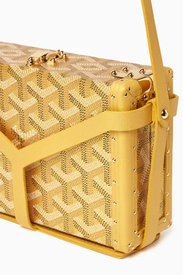 Buy Goyard Pre-Loved Yellow Unused Minaudiere Trunk Bag in