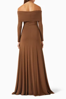off shoulder long burgundy dress A-Line Off Shoulder Tulle Burgundy Long Prom Dress, Burgundy Long Even –  toptby