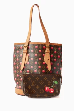 Buy Louis Vuitton Pre-Loved Brown x Takashi Murakami Cherry Bucket
