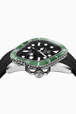 Montre LAARVEE PEA001 Precision Steel - Cadran Noir, Lunette Noire - Automatique - Neuf Avec Étiquettes