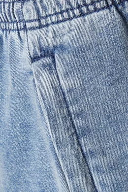 Buy Alexander Blue Wide-leg Sweatpants in Brushed-denim for