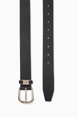 Buy Balenciaga Black Suit Belt in Calfskin for Men Online | Ounass