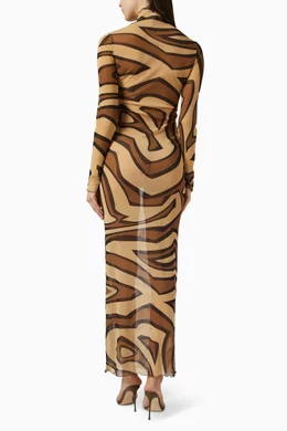 slim fit dress slacks Pucci - Embroidered Tulle Dress - Size: 44