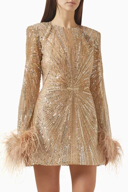 bronx and banco gold mini dress Tokyo Sequin Mini Dress