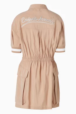 Buy Emporio Armani Brown Cargo Dress for Girls Online | Ounass Kuwait