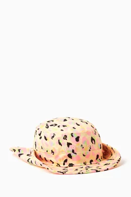 NEW WILD & PACIFIC women\'s bucket hat in pastel jaguar Wild & Pacific Women main image 4