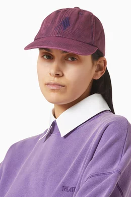 The Attico Purple Cotton Cap (Baseball Women\'s Hat) The Attico Purple Cotton Cap (Baseball Hat) | eBay main image 4