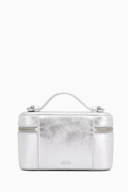Buy Marc Jacobs Grey The Everyday Vanity Bag in Metallic Leather