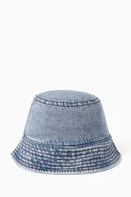 Armani exchange bucket hat one size fits  denim Amazon.com: Armani Exchange Basics by Armani Bucket Hat  main image 3