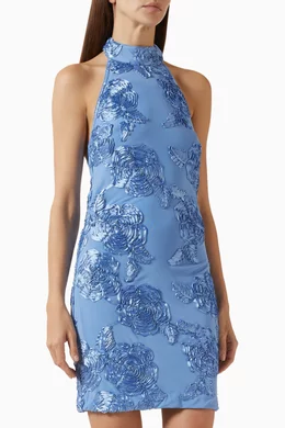 sachin and babi light blue dress ROTATE Poplin Mini Dress (OTA114296400) - Short Dresses
