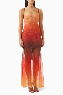 strapless open back dress The Sonia Burnt Orange Satin Modest Dress – TAL by The Abaya Lab