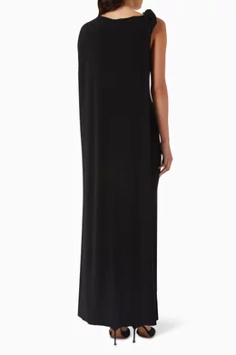 long tight black prom dresses Elegant Long Black One Shoulder Sleeveless Lace Prom Dresses With Sit