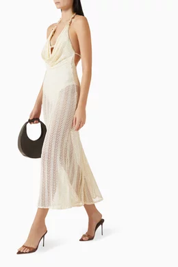 princess polly baby blue dress Buy PatBO Neutral Wave Beach Maxi Dress in Mesh for Women Online