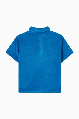 KENZO KIDS Boys White Logo Polo Shirt
