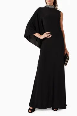 Buy Club L London Black Oriana Maxi Dress for Women Online | Ounass Kuwait
