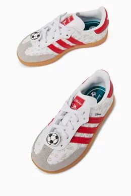 adidas gazelle silver green womens ADIDAS ORIGINALS Disney Samba OG White and Red Baby Sneakers – Pavidas main image 0