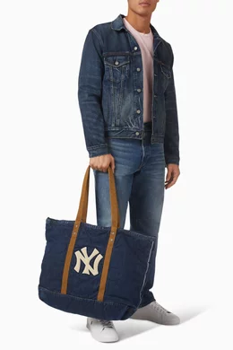 Buy Polo Ralph Lauren Blue x New Era Yankees Logo Tote Bag in
