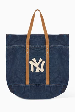 Buy Polo Ralph Lauren Blue x New Era Yankees Logo Tote Bag in