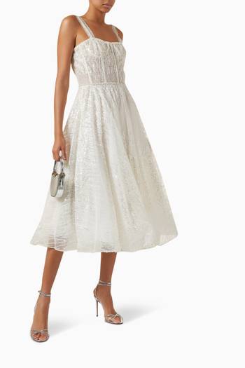 hover state of Mademoiselle Bridal Midi Dress