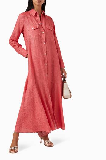 hover state of Andy Shirt Dress In Linen