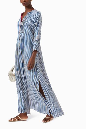 hover state of Sammie Stripe Maxi Dress in Rayon