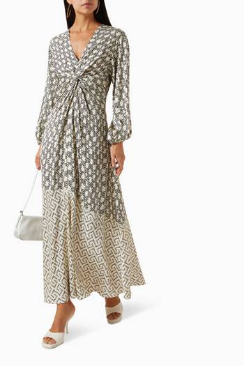 hover state of Melia Printed Twist Dress in Viscose