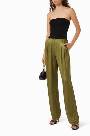hover state of Arienzo High-rise Straight-leg Pants in Viscose-blend