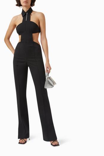 hover state of Geometry Cut-out Jumpsuit