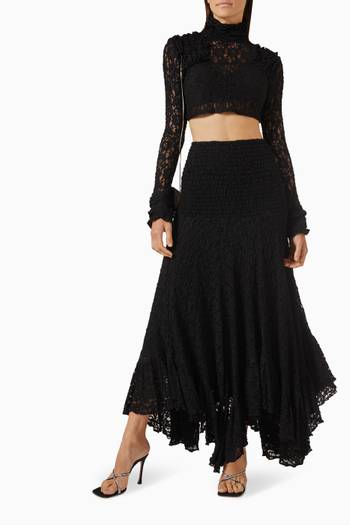hover state of Scarlette Crop Top in Lace