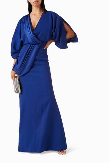 hover state of Sash Maxi Dress in Crepe
