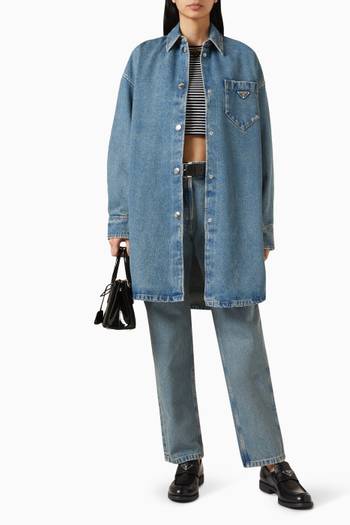 hover state of High-rise Jeans in Denim