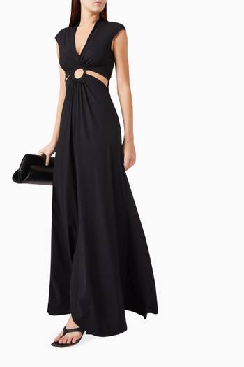 hover state of Zunilda Ring Cut-out Maxi Dress