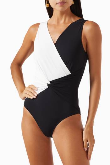 hover state of Knot Filly One-piece Swimsuit