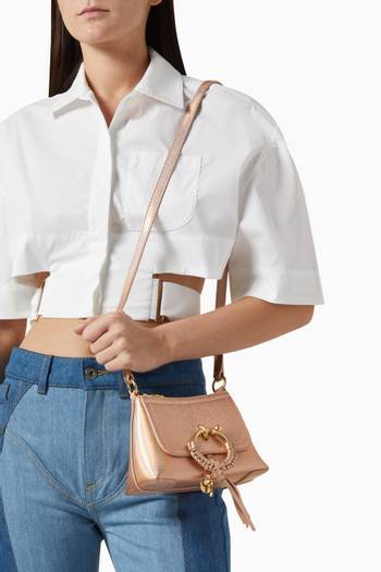 hover state of Mini Joan Crossbody Bag in Leather
