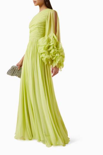 hover state of Aziza Gown in Silk Georgette