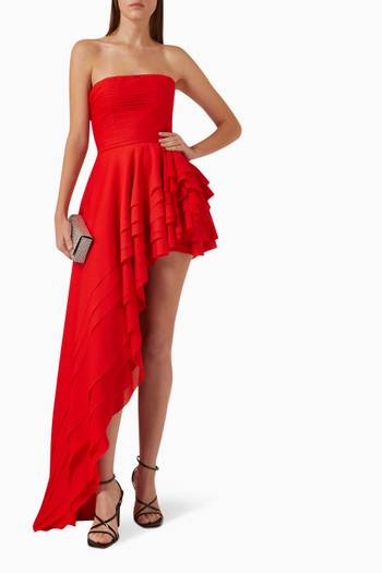hover state of Tulum Strapless Gown