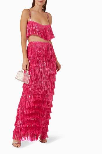 hover state of Barbie Fringe Two Piece Set