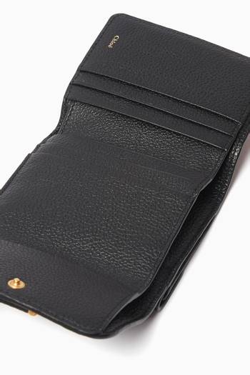hover state of Small Marcie Tri-fold Wallet in Leather