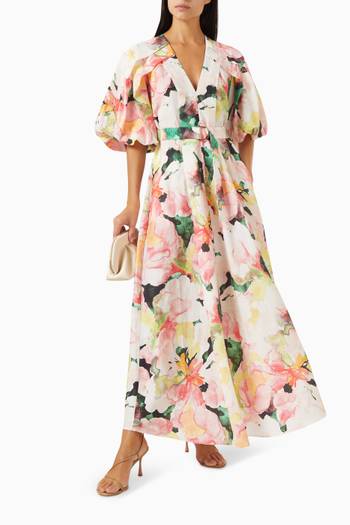 hover state of Clayton Maxi Dress in Linen-blend