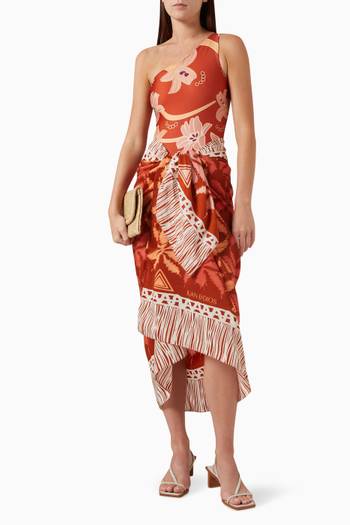 hover state of De La Falaise Sarong in Cotton & Silk