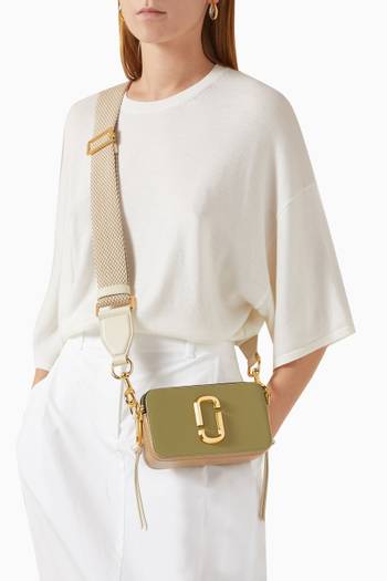 hover state of The Snapshot Crossbody Bag in Leather