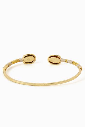 hover state of Duality Scaramouche Cuff in Gold-plated Metal