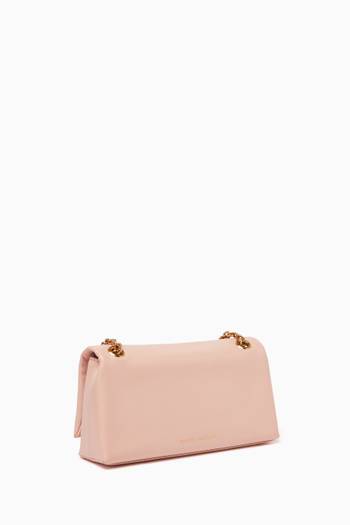 hover state of The Dual Chain Wallet Bag in Leather