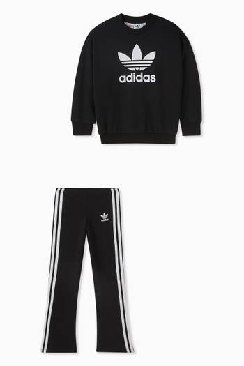 hover state of Loose Crew Flared Legging Set