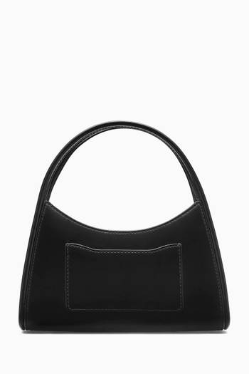 hover state of The Glam Claw Clip Crossbody Bag in Leather