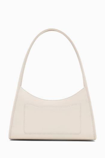hover state of The Glam Claw Clip Shoulder Bag in Leather