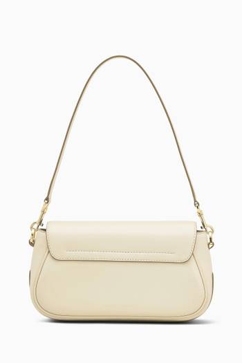 hover state of The Large Clover Shoulder Bag in Leather