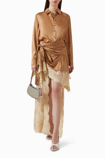 hover state of Hypnotic Shirt in Silk-satin