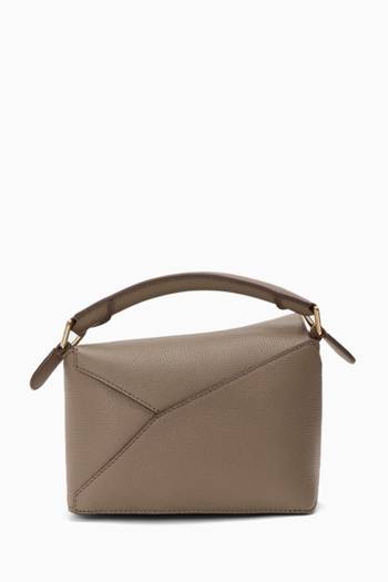 hover state of Mini Puzzle Bag in Grained Calfskin