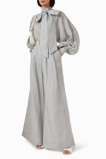hover state of Hypnotic Wide-leg Pants in Cotton-silk